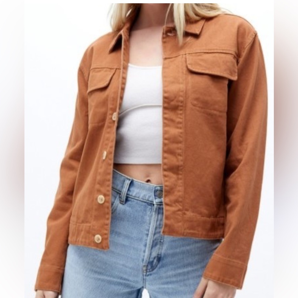 RHYTHM Chalet Jacket Oak Brown Cotton Twill Festival Western-Small